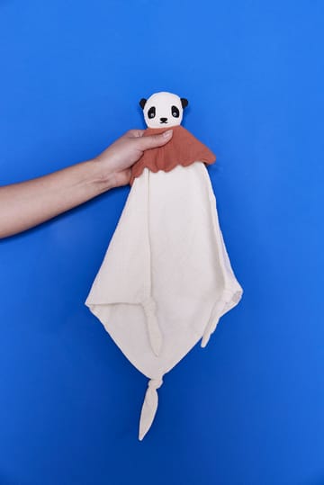 Lun Lun Panda baby blanket 40x40 cm - Off-white - OYOY
