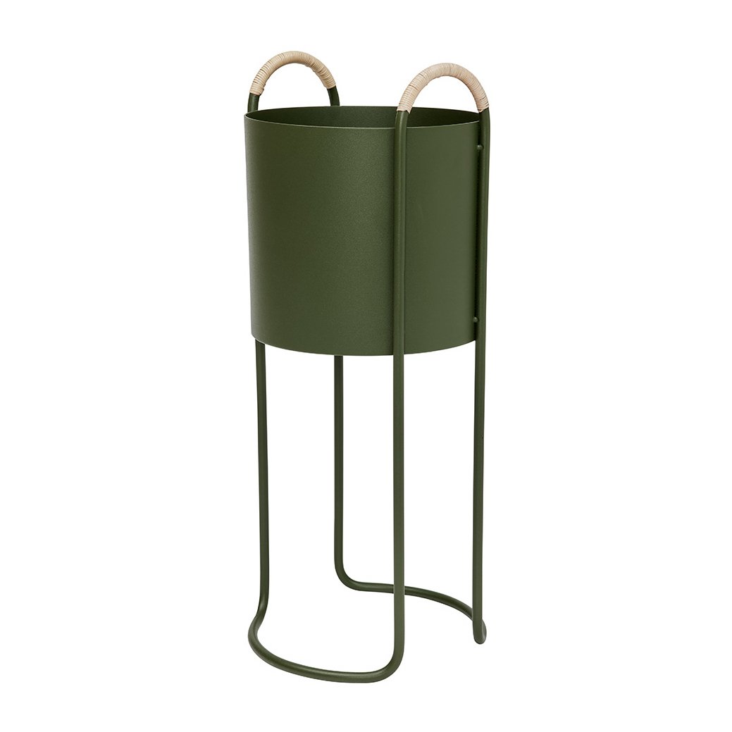 OYOY Maki flower box o22 cm Olive | Scandinavian Design | Flower pots | Green