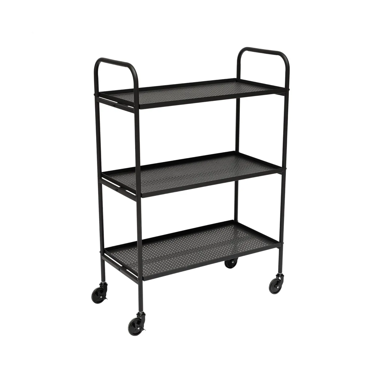 OYOY Maki trolley serving cart large Black | Scandinavian Design | Serving trolleys | Black