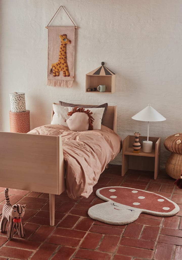 Malle mushroom rug 75x77 cm, Red OYOY