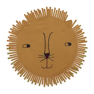 OYOY Mara Lion children"s rug Ø98 cm
