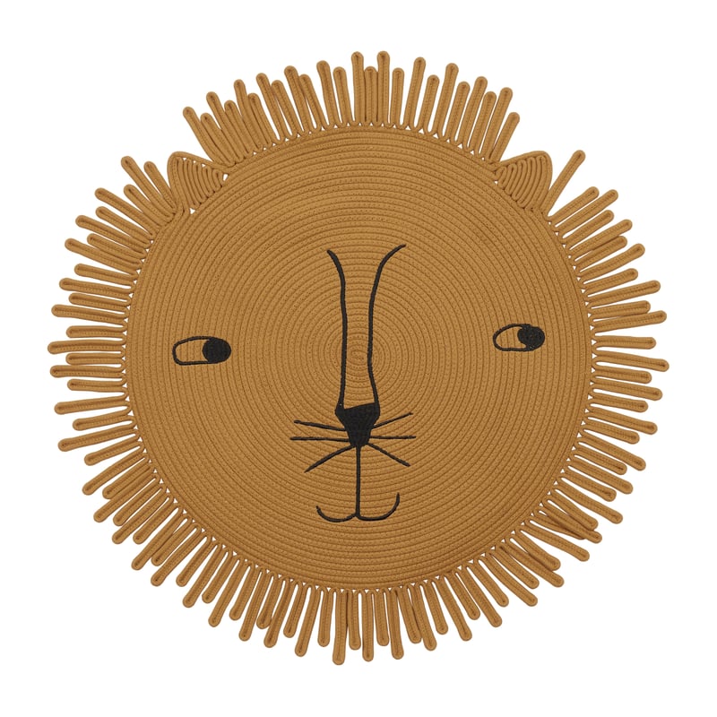 OYOY Mara Lion children"s rug Ø98 cm