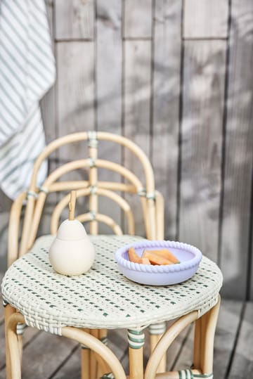 Mellow plate and bowl - Light Rubber-Lavender - OYOY