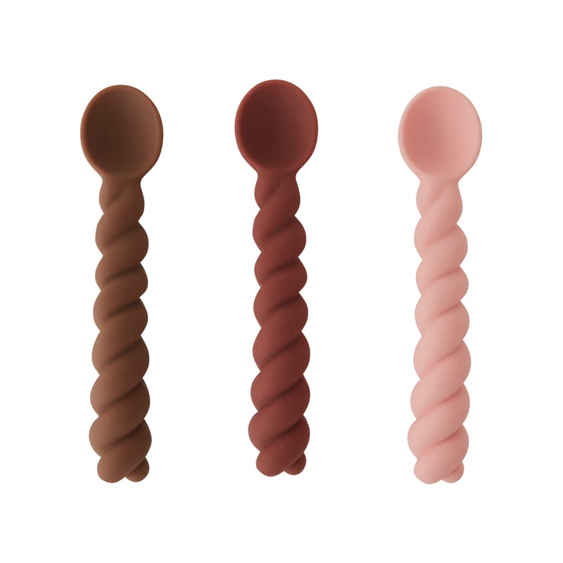 OYOY Mellow spoon 3-pack Nutmeg-rose-chocolate