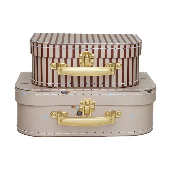 Mini toucan & stripes suitcase set, Clay OYOY