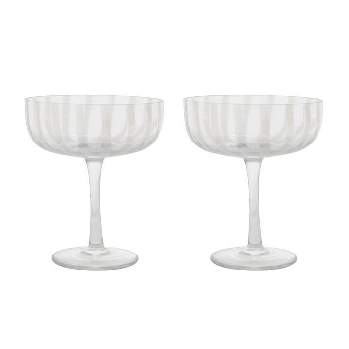 Mizu coupe champagne glass 2-pack - clear - OYOY