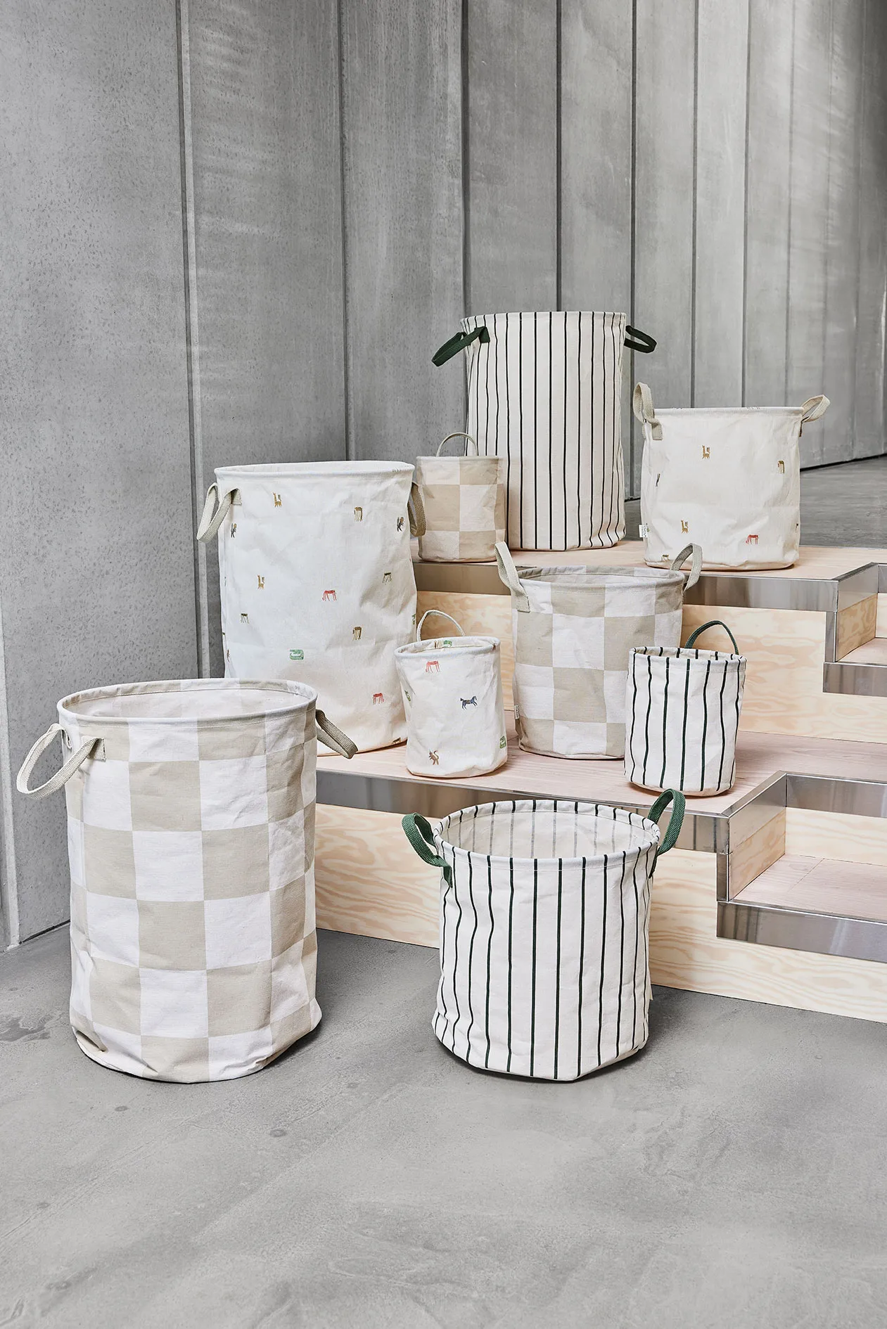 Moira laundry basket medium 32 cm, Multi OYOY
