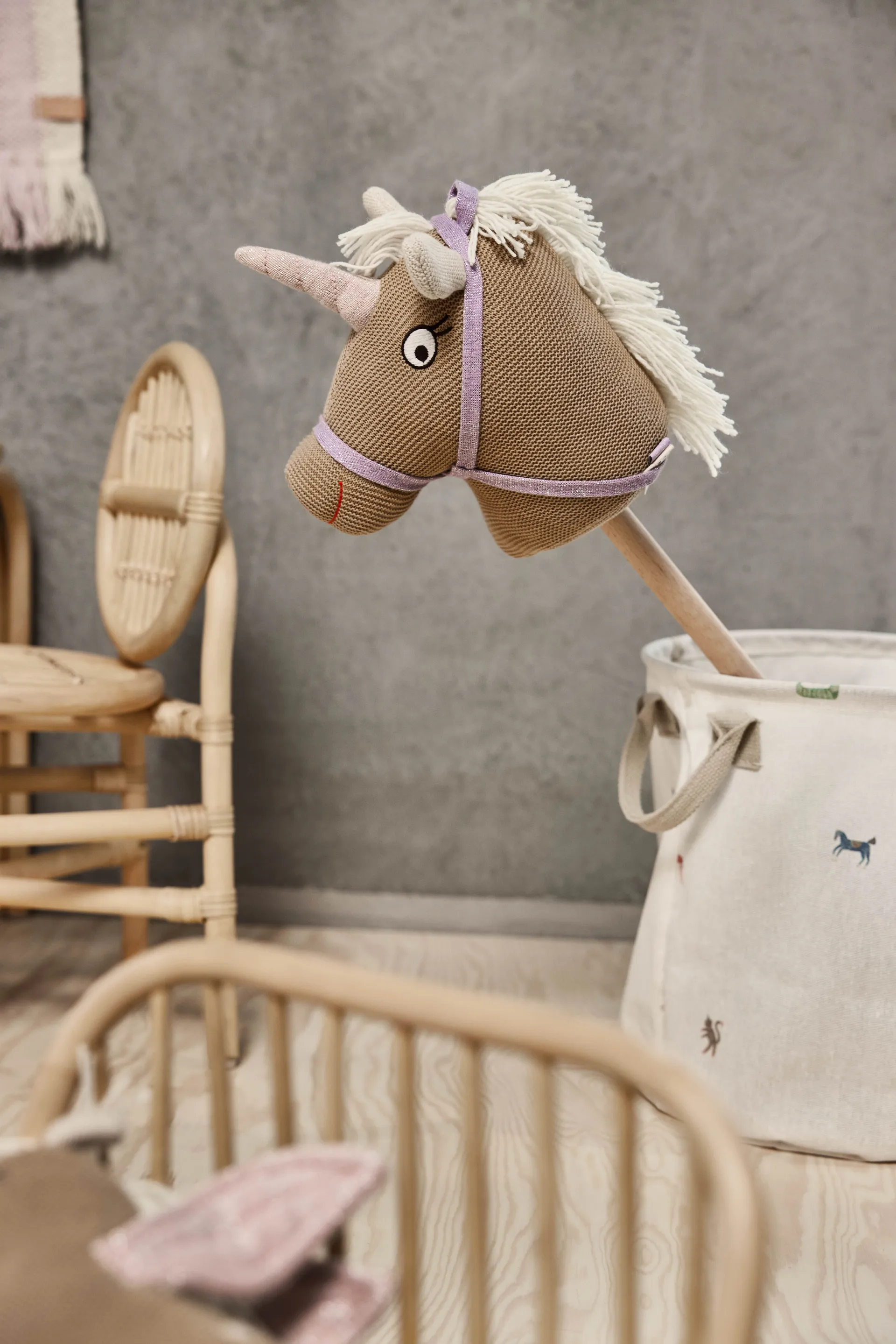 Moira storage basket medium 32xØ32 cm 2 pieces, Multi OYOY