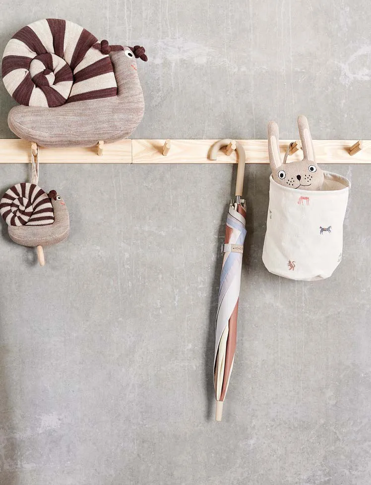 Moira storage basket small Ø18x22 cm 2 pieces, Multi OYOY