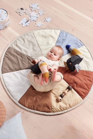 Moni Quilted children's rug Ø100 cm - Multi - OYOY