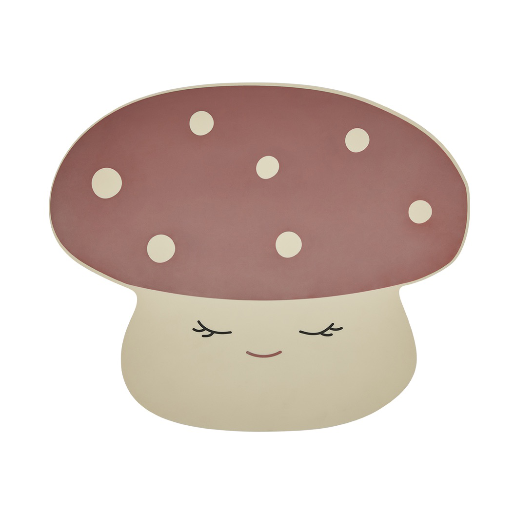 OYOY Mushroom placemat Offwhite-red | Scandinavian Design | Placemats | White