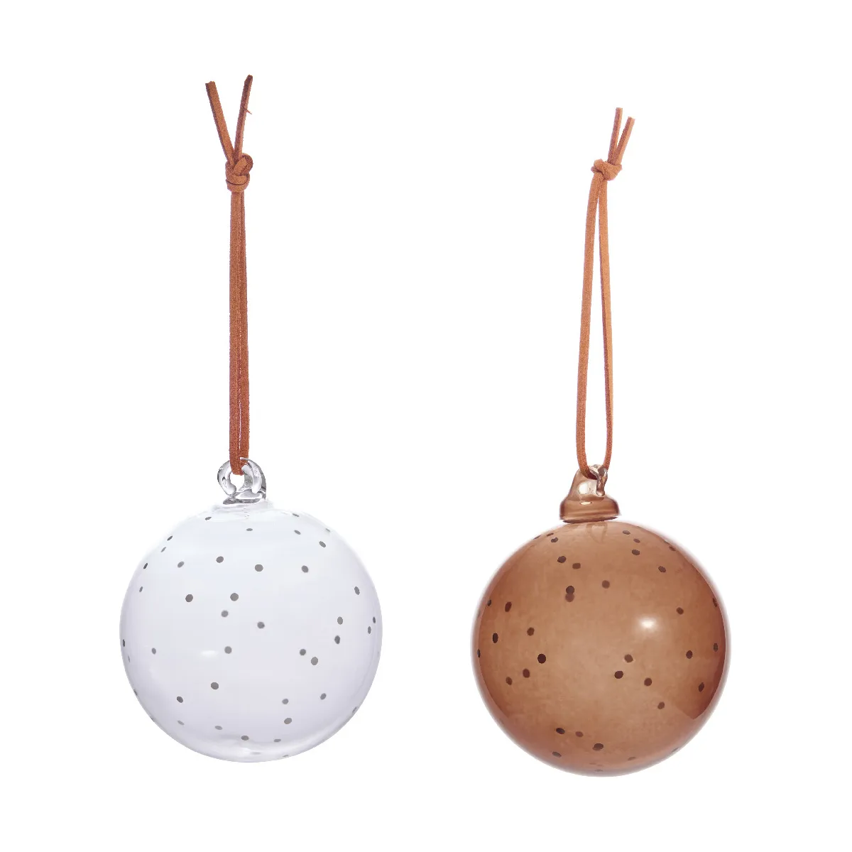 Natale Christmas Christmas ornament 2 pieces, Clear-nutmeg OYOY