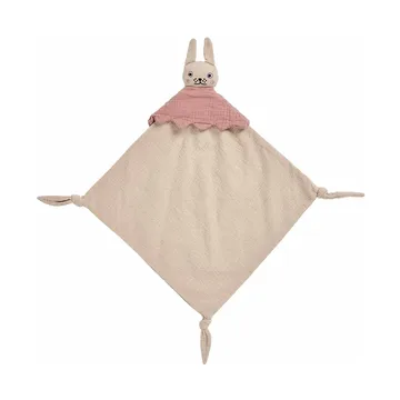 Ninka Rabbit baby blanket 40x40 cm - Beige - OYOY