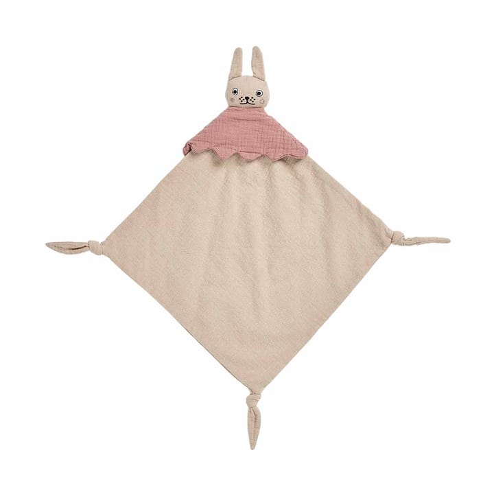 Ninka Rabbit baby blanket 40x40 cm - Beige - OYOY