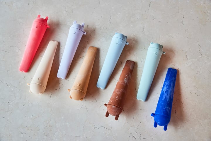 Ninka & Teddy ice pops 4-Pack - Optic blue-pale green-pale blue-caramel - OYOY