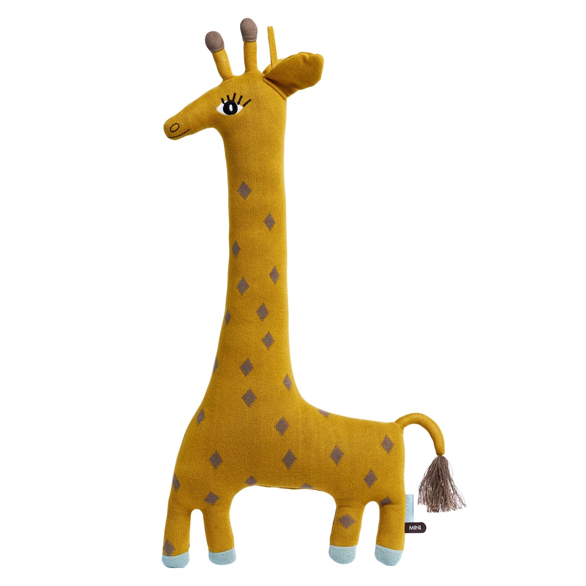OYOY Noah the giraff stuffed toy yellow | Scandinavian Design | Children's room accessories | White