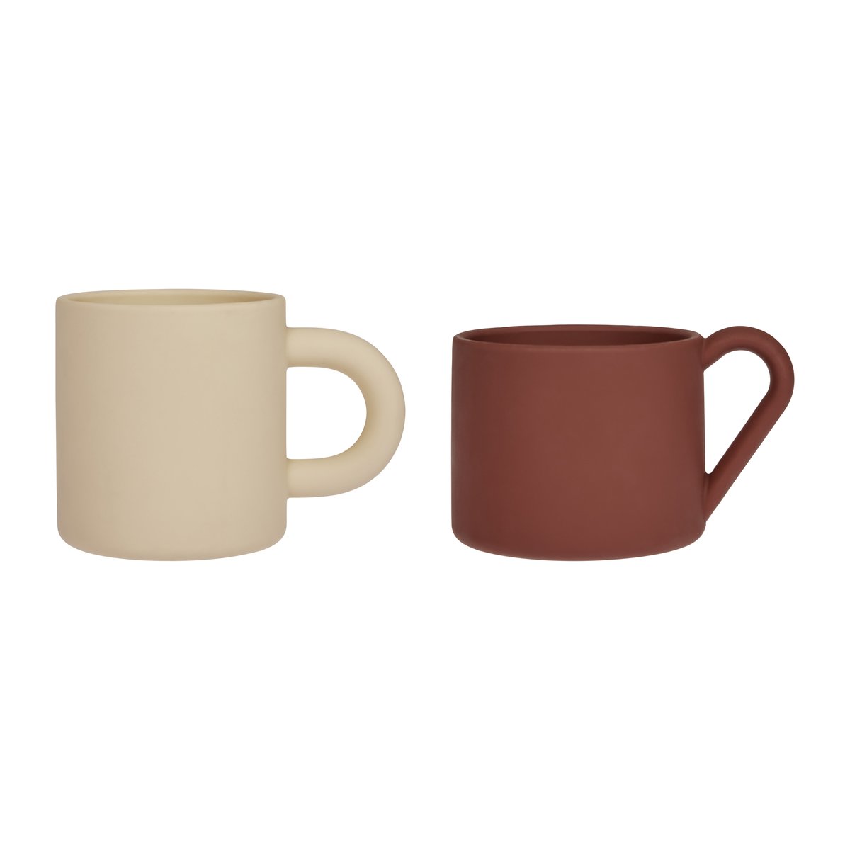 OYOY Nomu children's cup 2 pieces Vanilla-Nutmeg | Scandinavian Design | Children's tableware | Beige