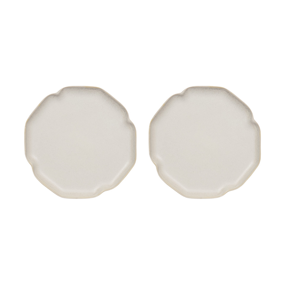 OYOY Nori dessert plate 13x15 cm 2-pack Mellow