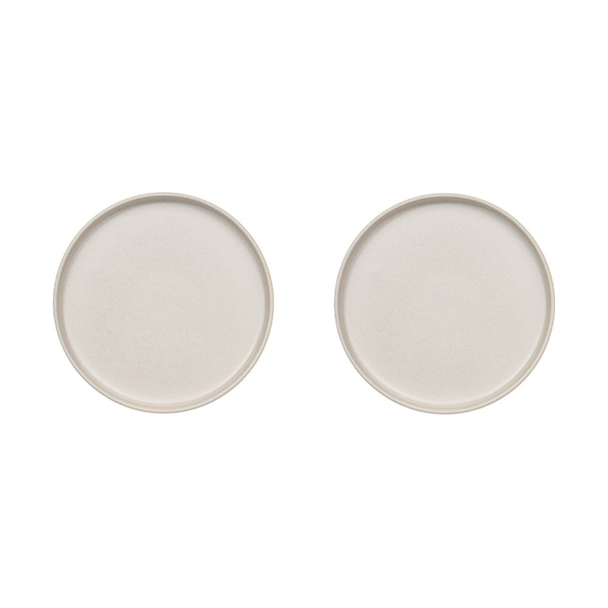 OYOY Nori lunch plate o19 cm 2-pack Mellow | Scandinavian Design | Dinner plates | White