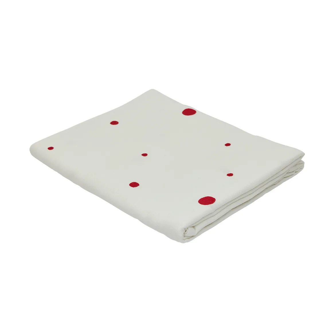 OYOY Nori tablecloth 140x260 cm White-cherry red | Scandinavian Design | Tablecloths | White