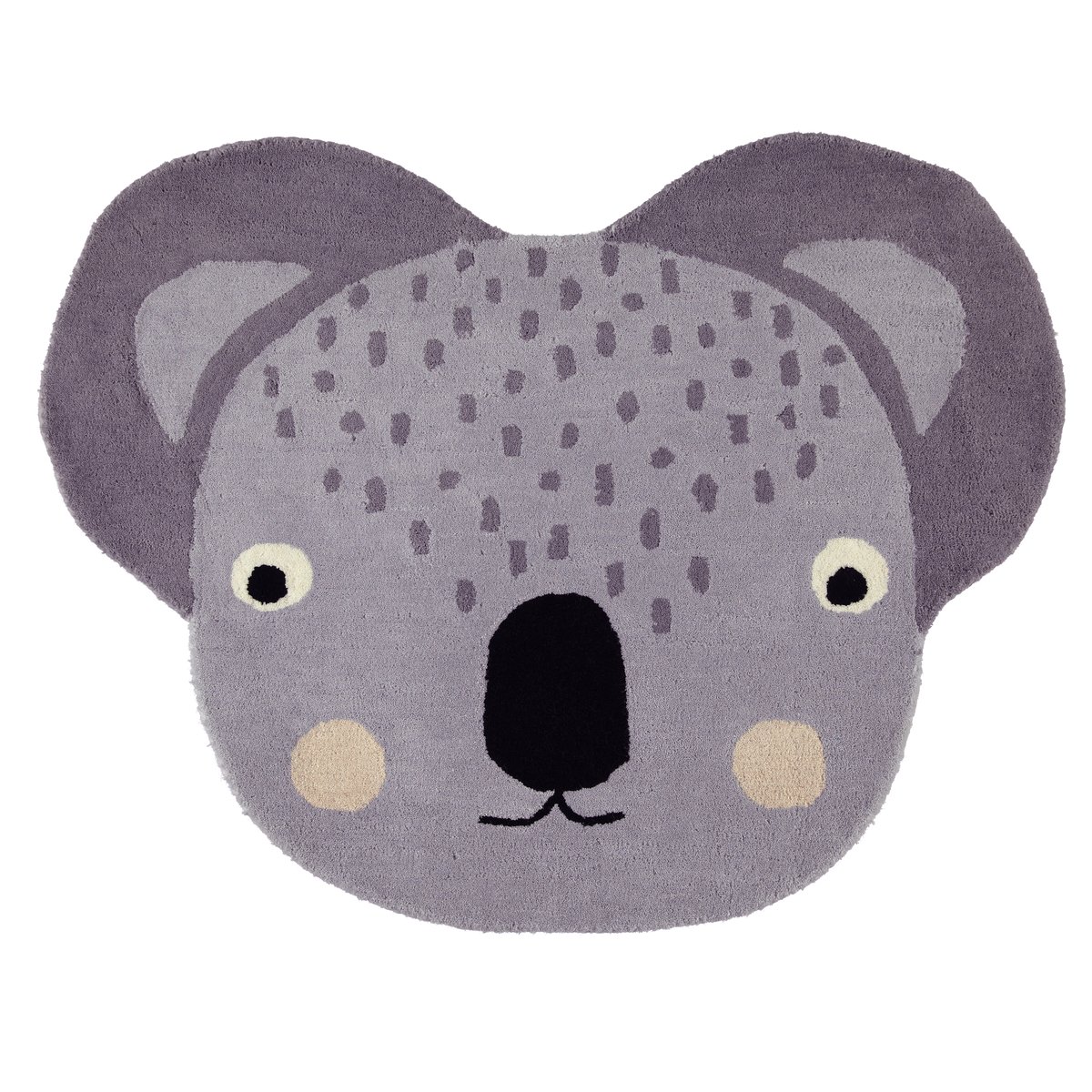 OYOY Mini animal rug Koala | Scandinavian Design | Children's rugs | Purple
