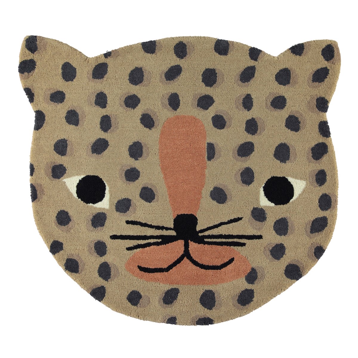 OYOY Mini animal rug Leopard | Scandinavian Design | Children's rugs | Brown