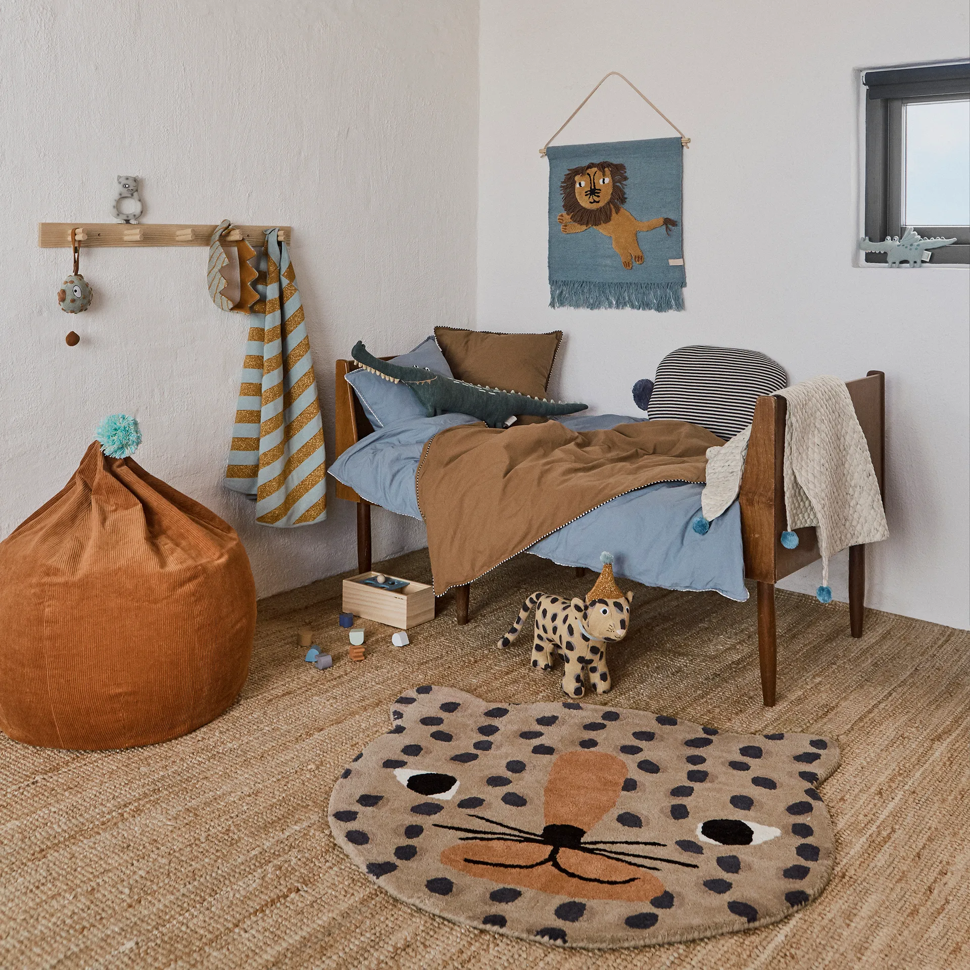 OYOY Mini animal rug, Leopard OYOY