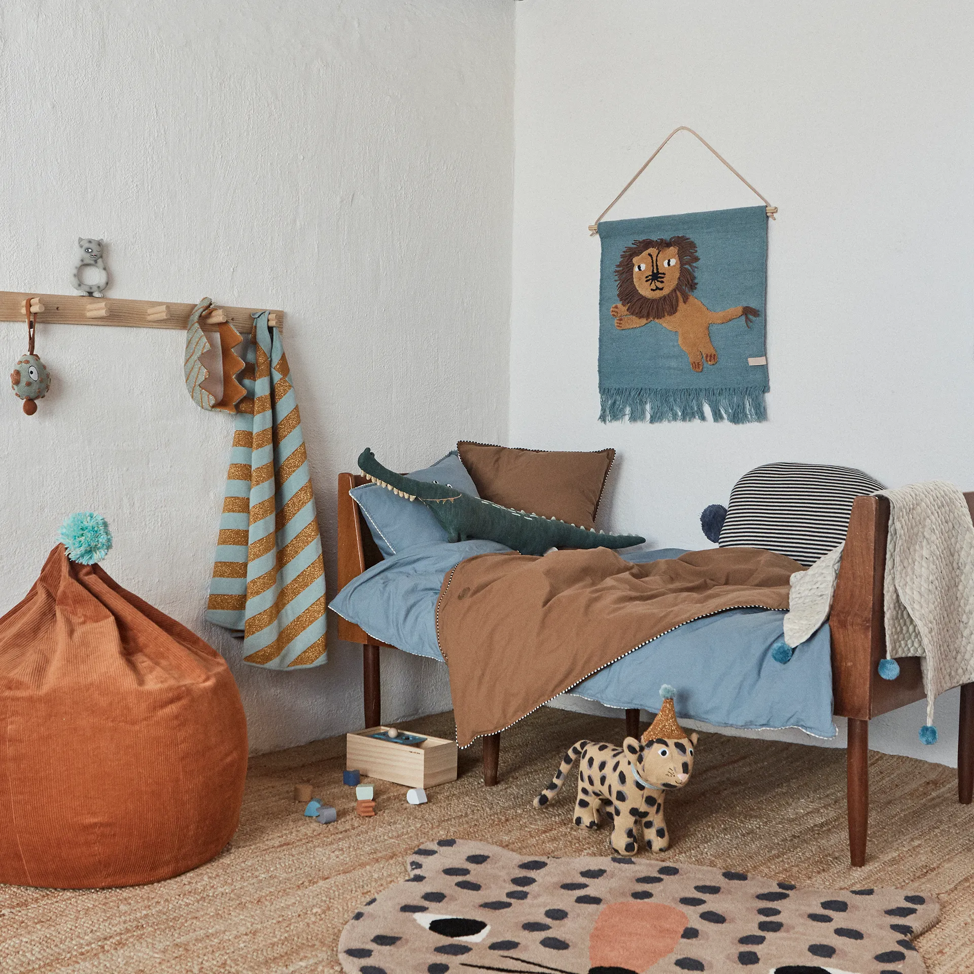 OYOY Mini animal rug, Leopard OYOY