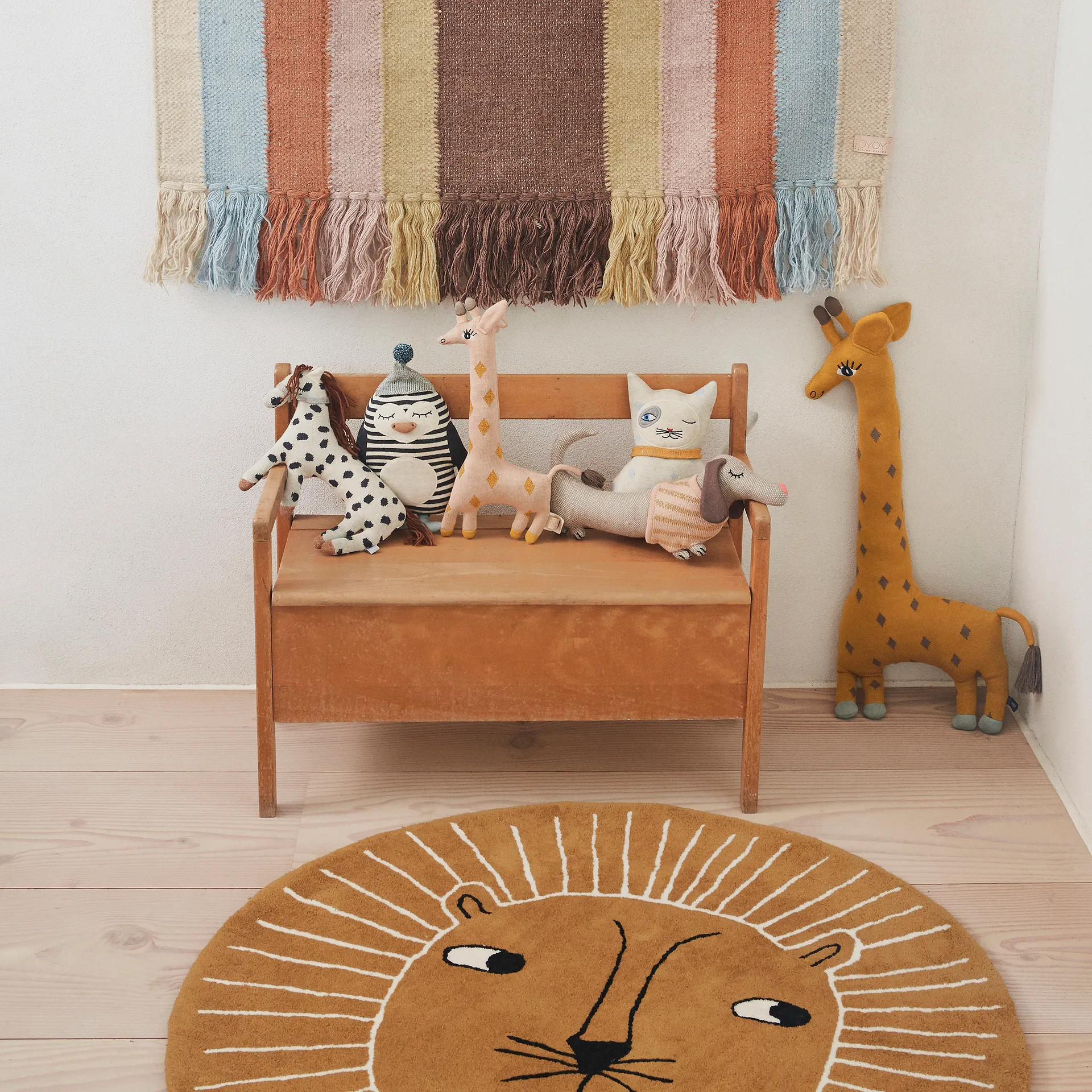 OYOY Mini animal rug, Lion OYOY