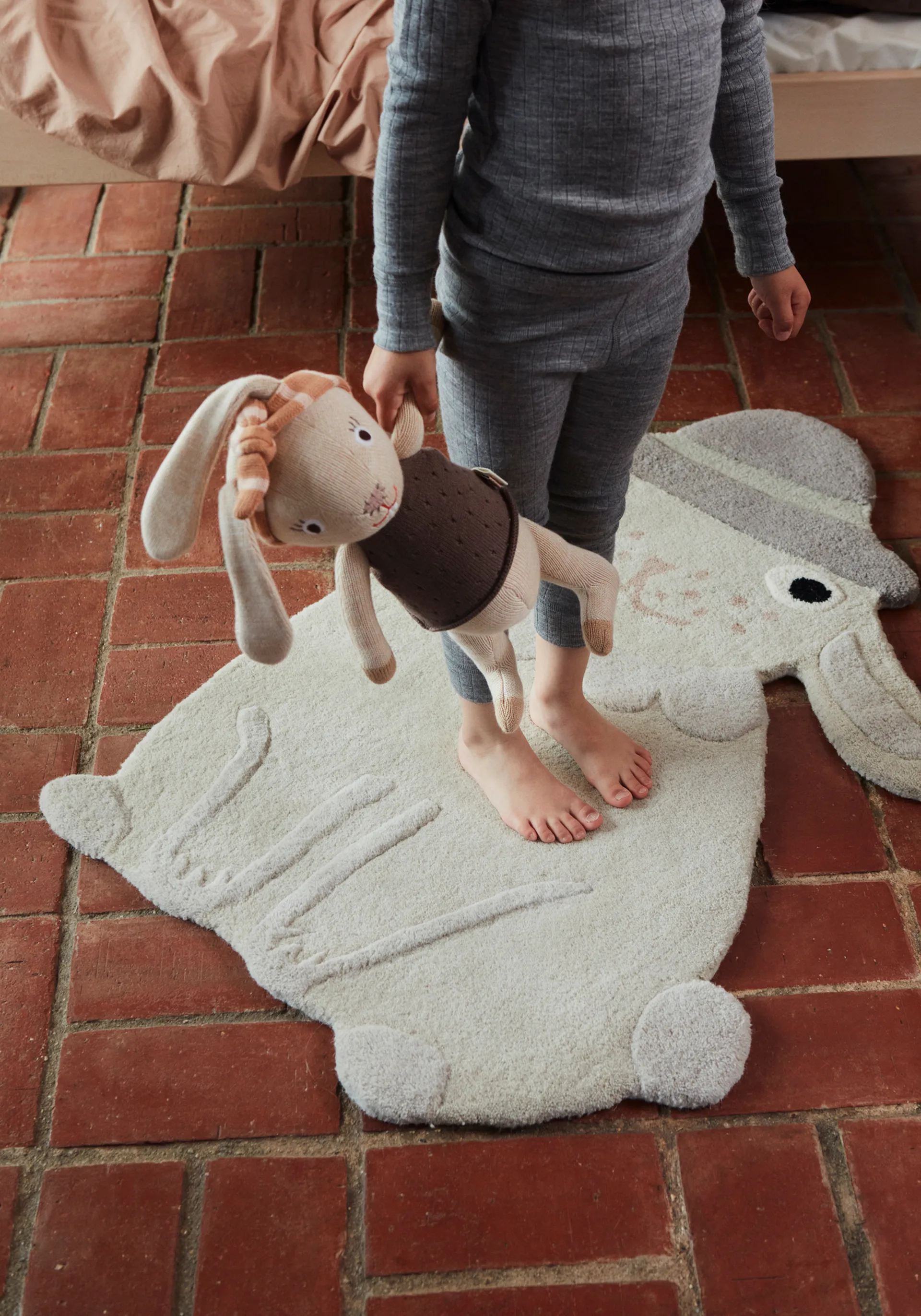 OYOY Mini animal rug, Rabbit OYOY