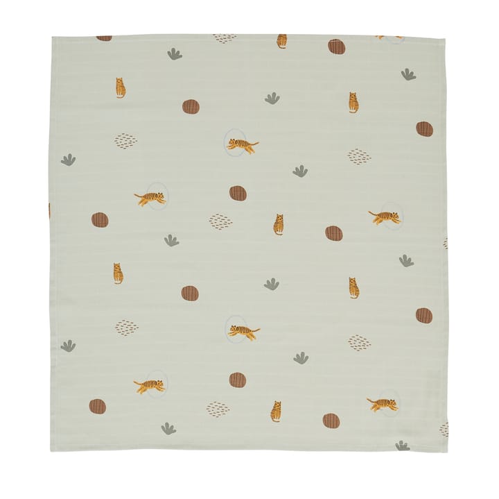 OYOY Mini Muslin Square towel/filt 3-pack, Tiger OYOY