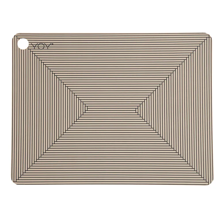 OYOY placemats with print 2-pack, Clay OYOY