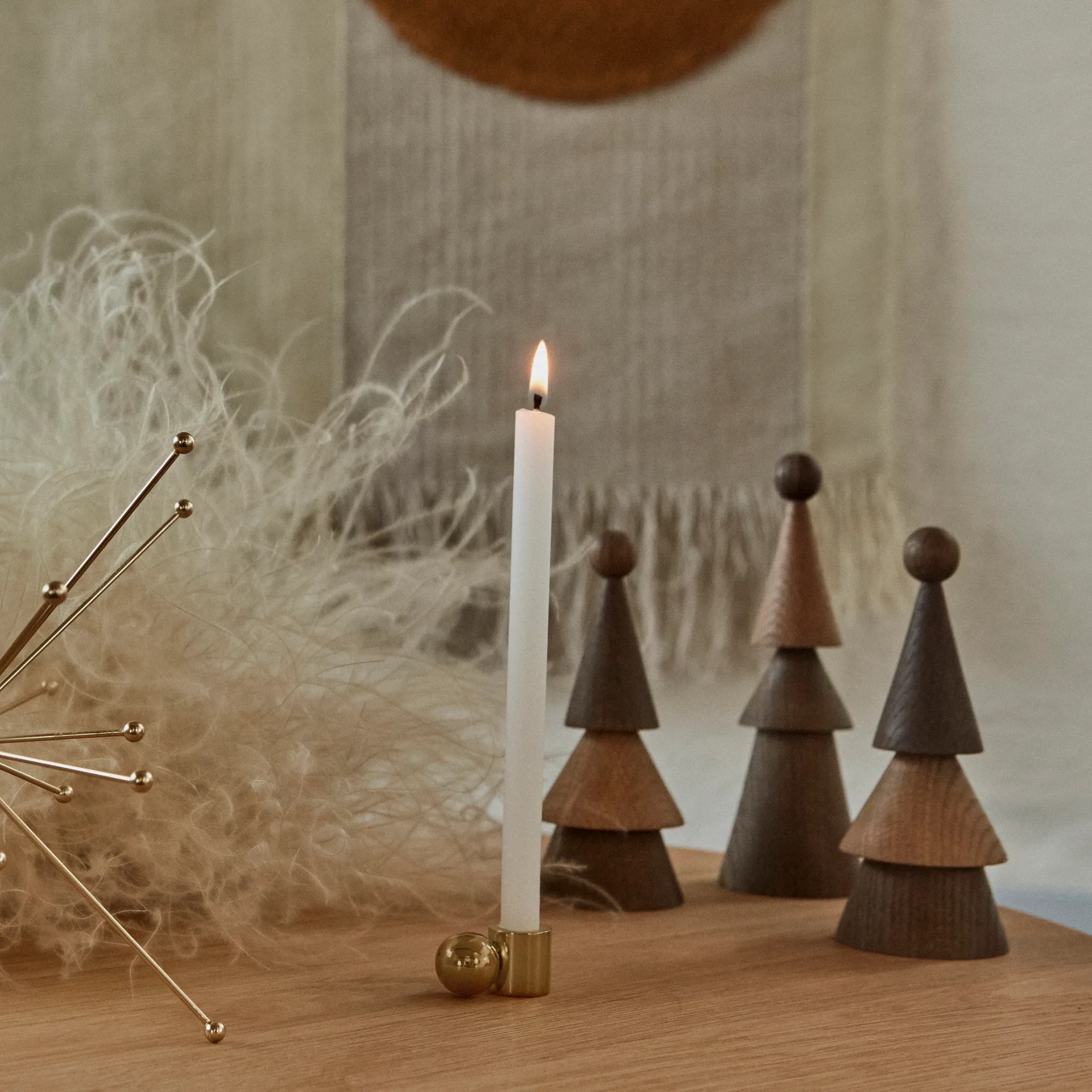 Palloa candle small, Brass OYOY