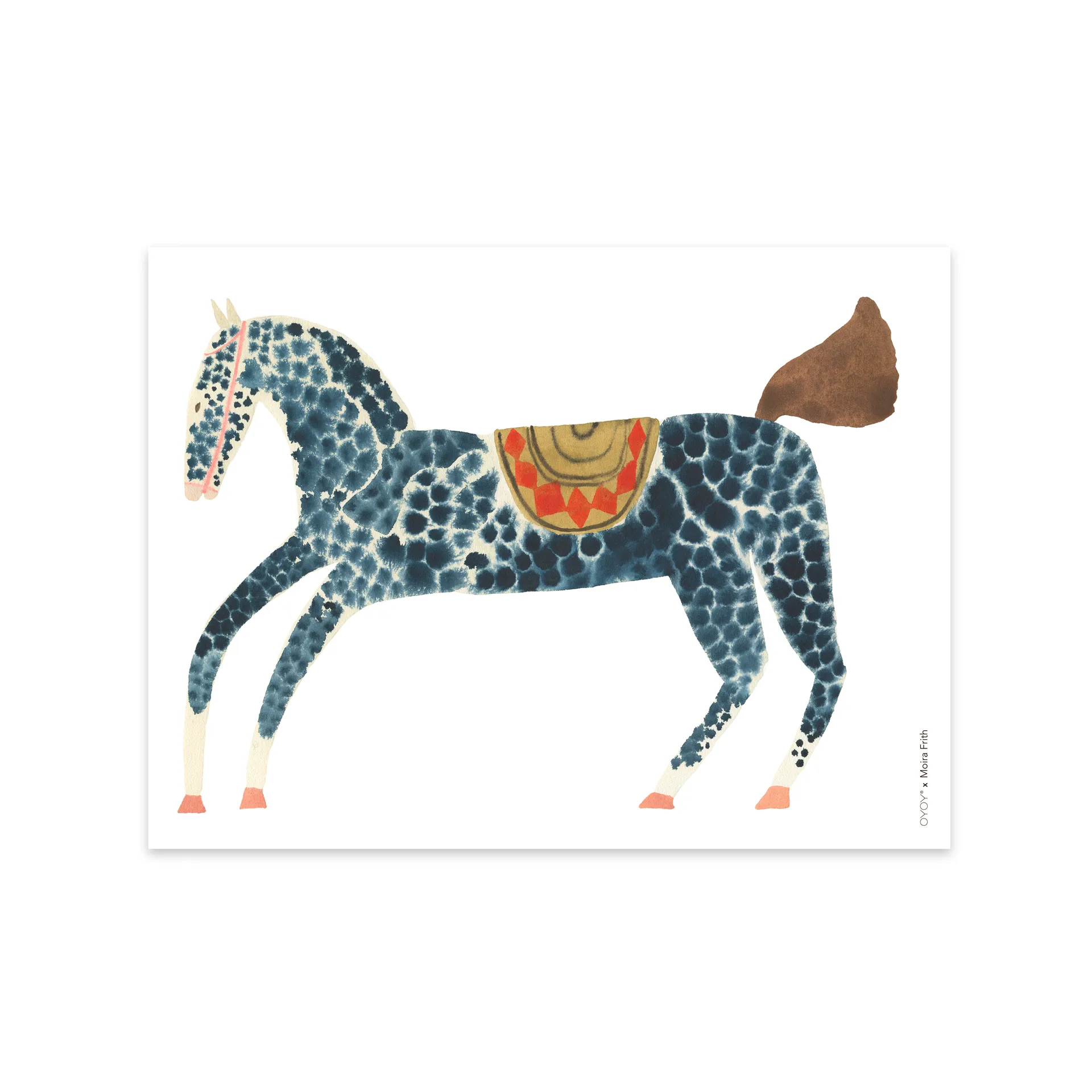 Pelle Pony poster 30x40 cm, multi OYOY