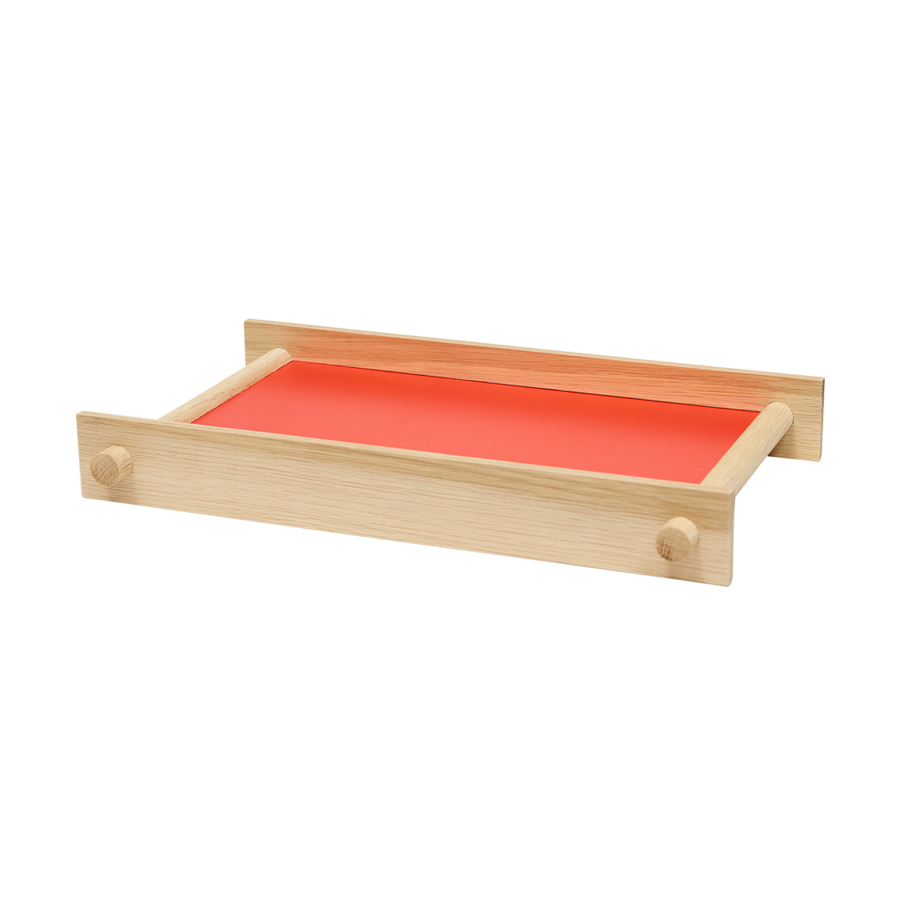 OYOY Pieni tray small 23.5x36.5 cm Cherry red | Scandinavian Design | Trays | Red