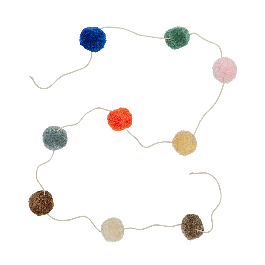 OYOY Pom Pom Garland 3 m Multi | Scandinavian Design | Decorative accessories | Multi