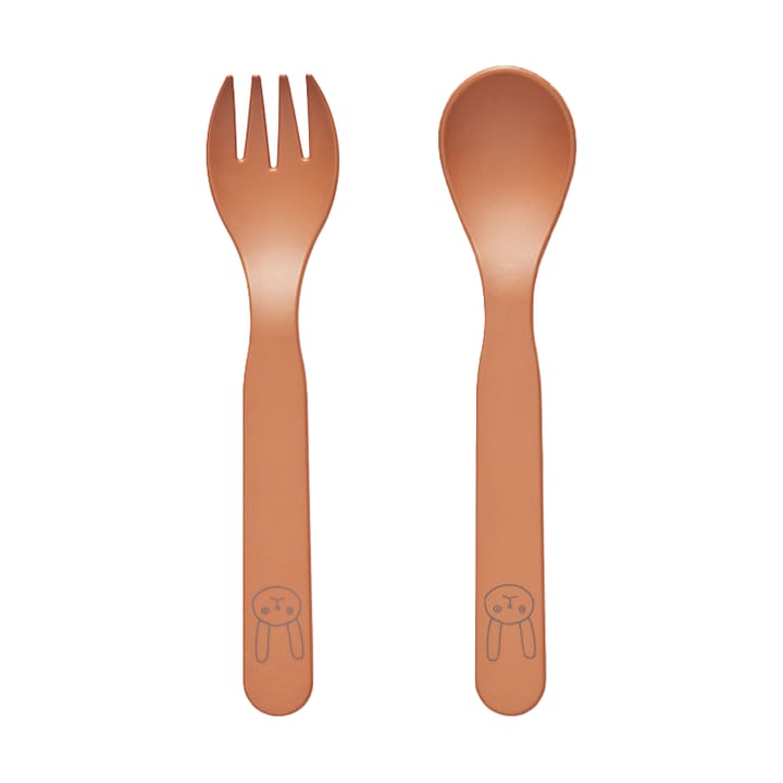 Pullo children's cutlery set - Caramel - OYOY