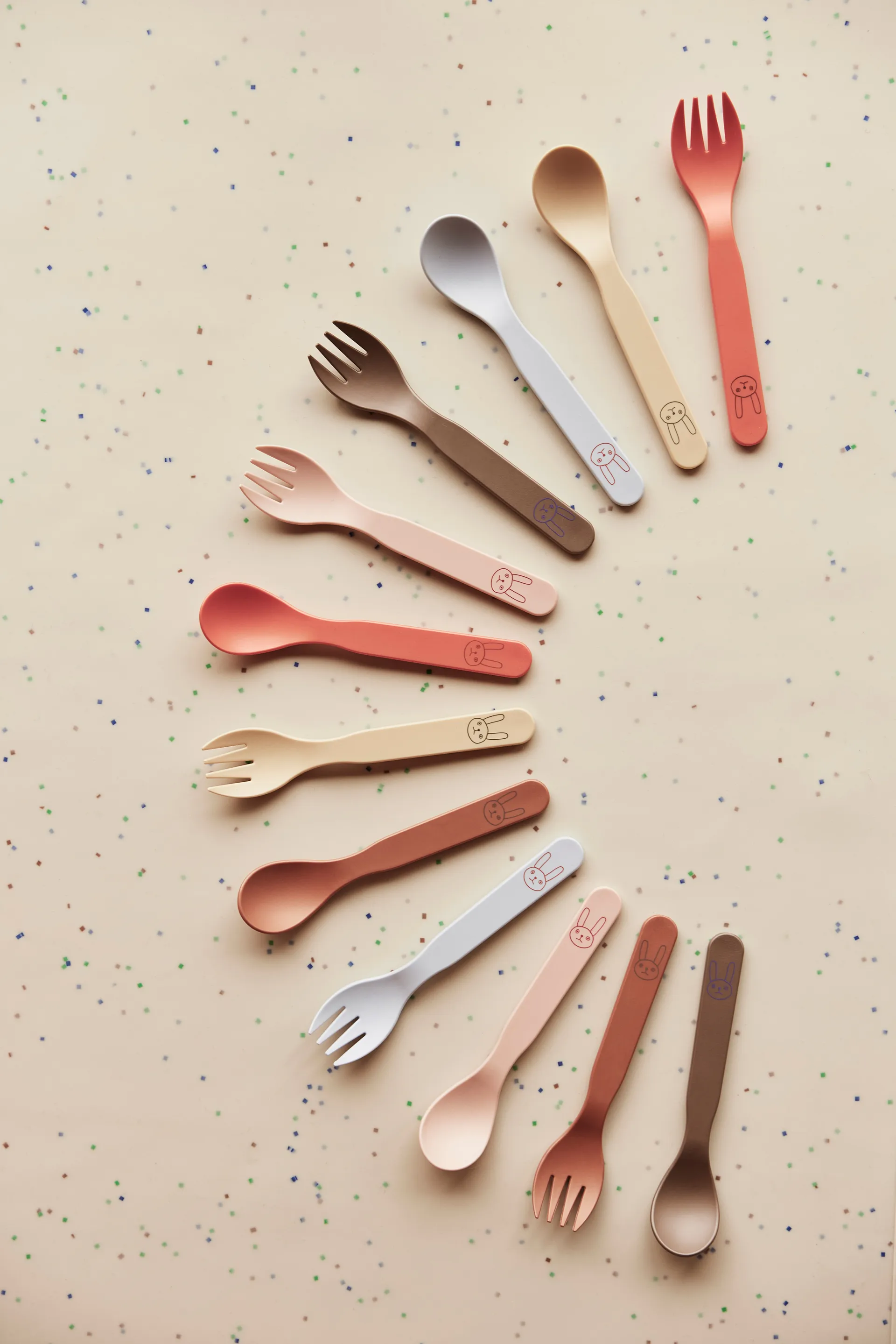 Pullo children's cutlery set, Caramel OYOY