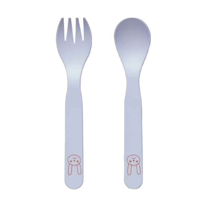 Pullo children's cutlery set - Ice blue - OYOY