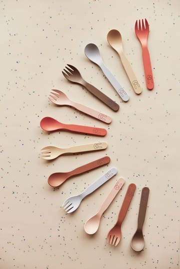 Pullo children's cutlery set - Rose - OYOY