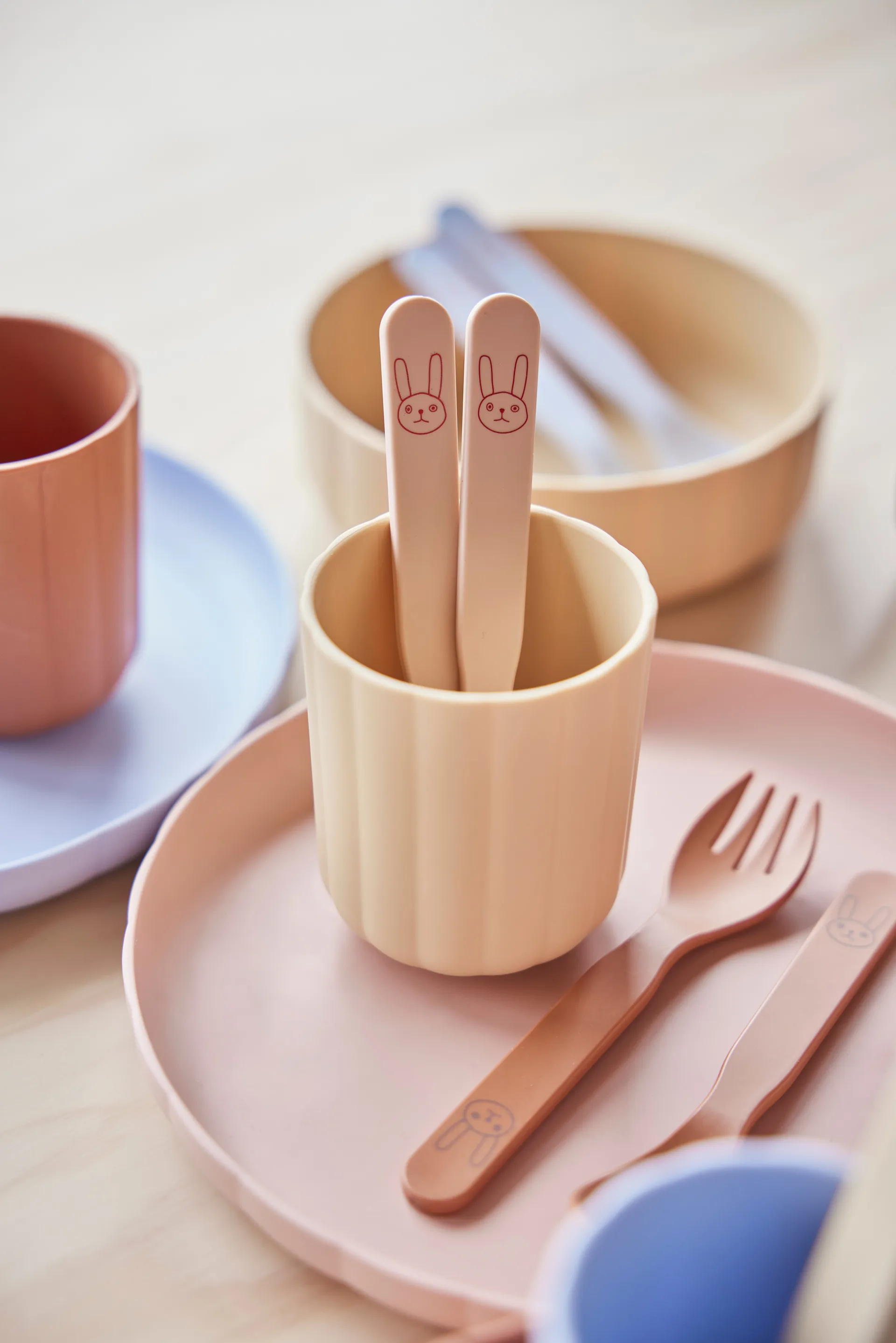 Pullo children's cutlery set, Rose OYOY