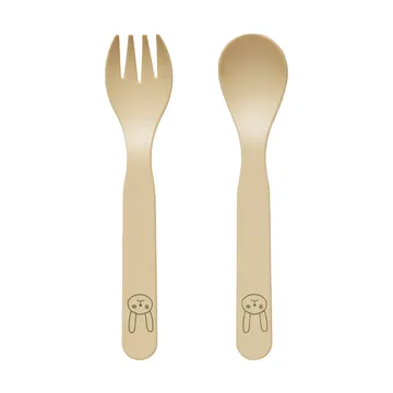 Pullo children's cutlery set - Vanilla - OYOY