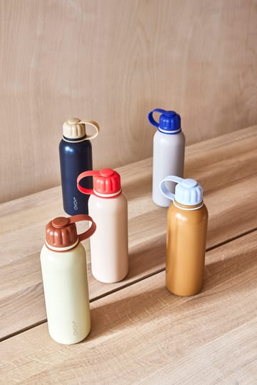 Pullo water bottle 52 cl - Anthracite-Camel - OYOY