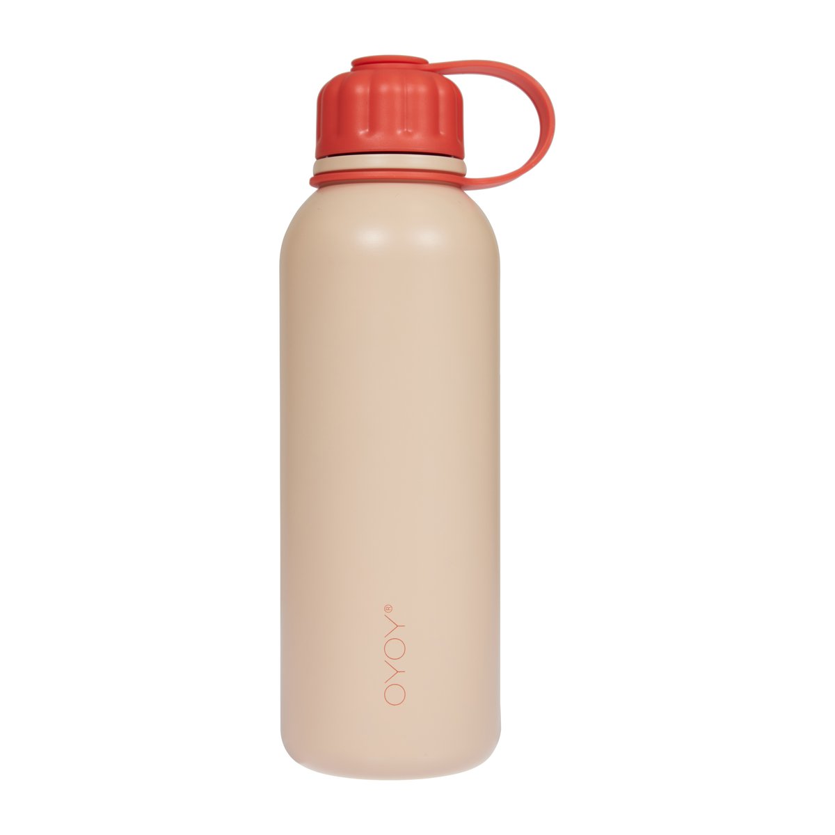 OYOY Pullo water bottle 52 cl Coral-Cherry Red | Scandinavian Design | Water bottles | Beige