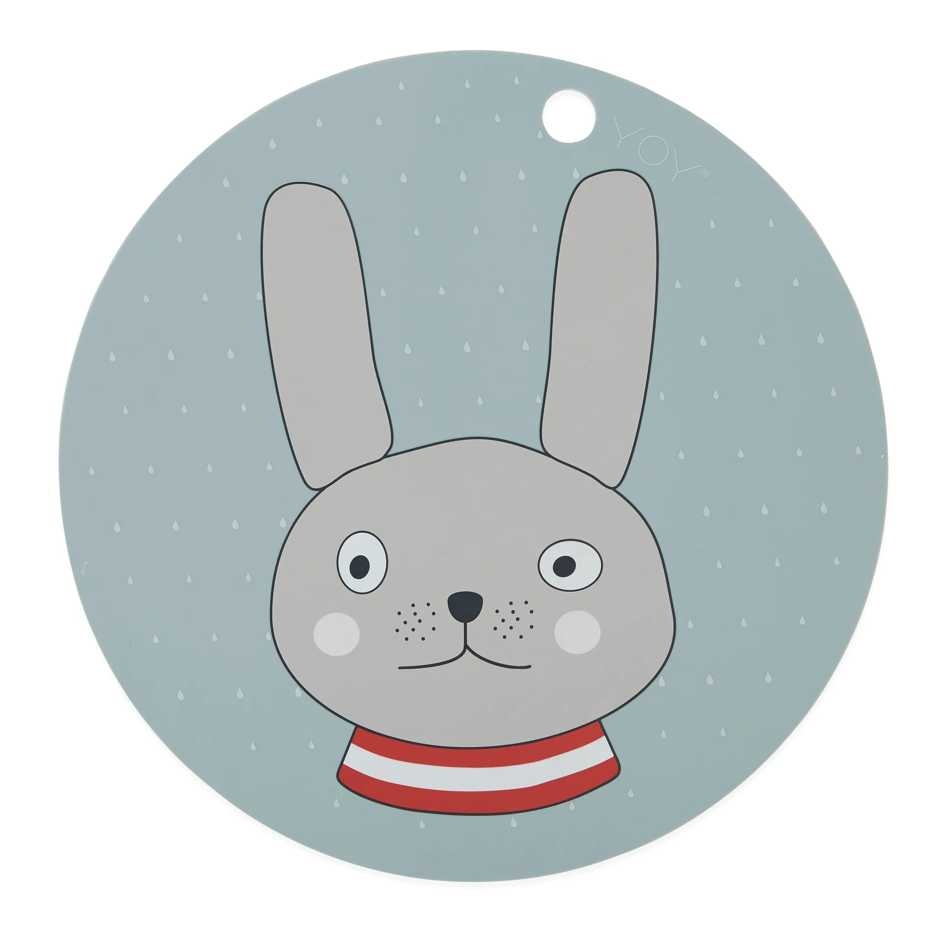 Rabbit placemat, Minty OYOY