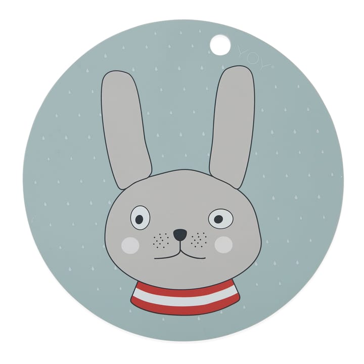 Rabbit placemat - Minty - OYOY