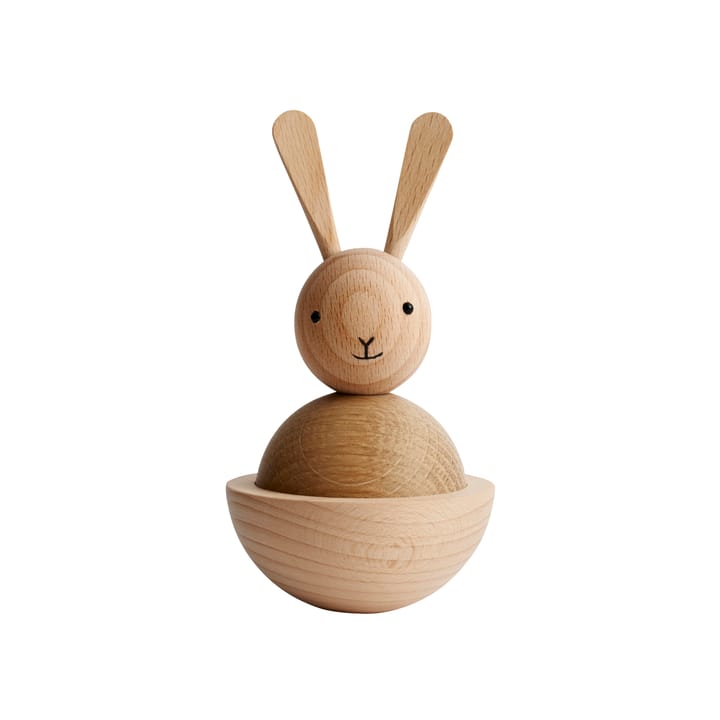 Rabbit wooden figurine, beech-oak OYOY