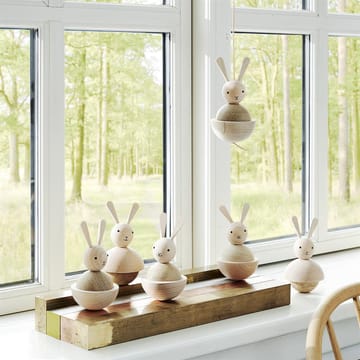 Rabbit wooden figurine - beech-oak - OYOY