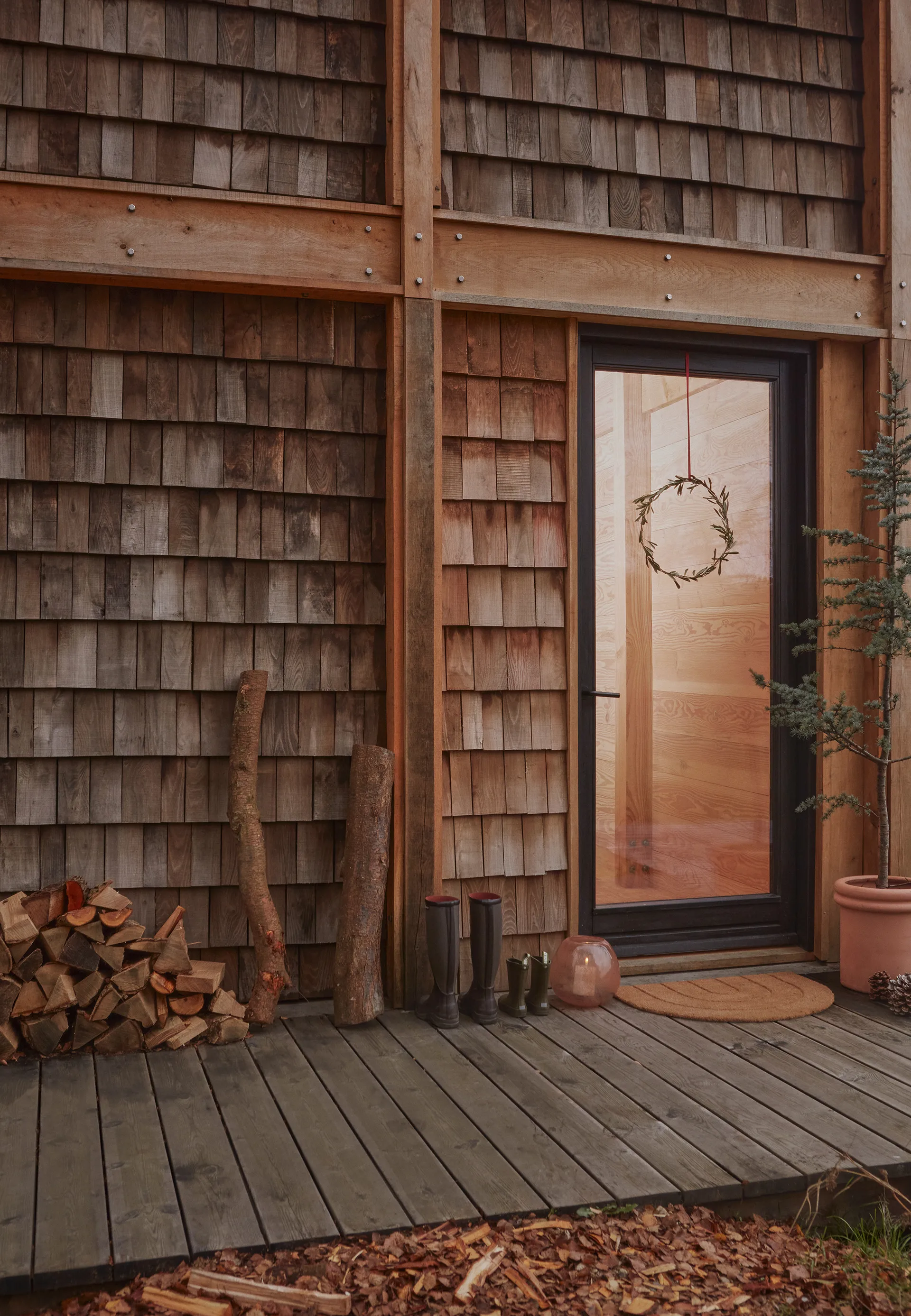 Rainbow doormat 55x75 cm, Nature OYOY