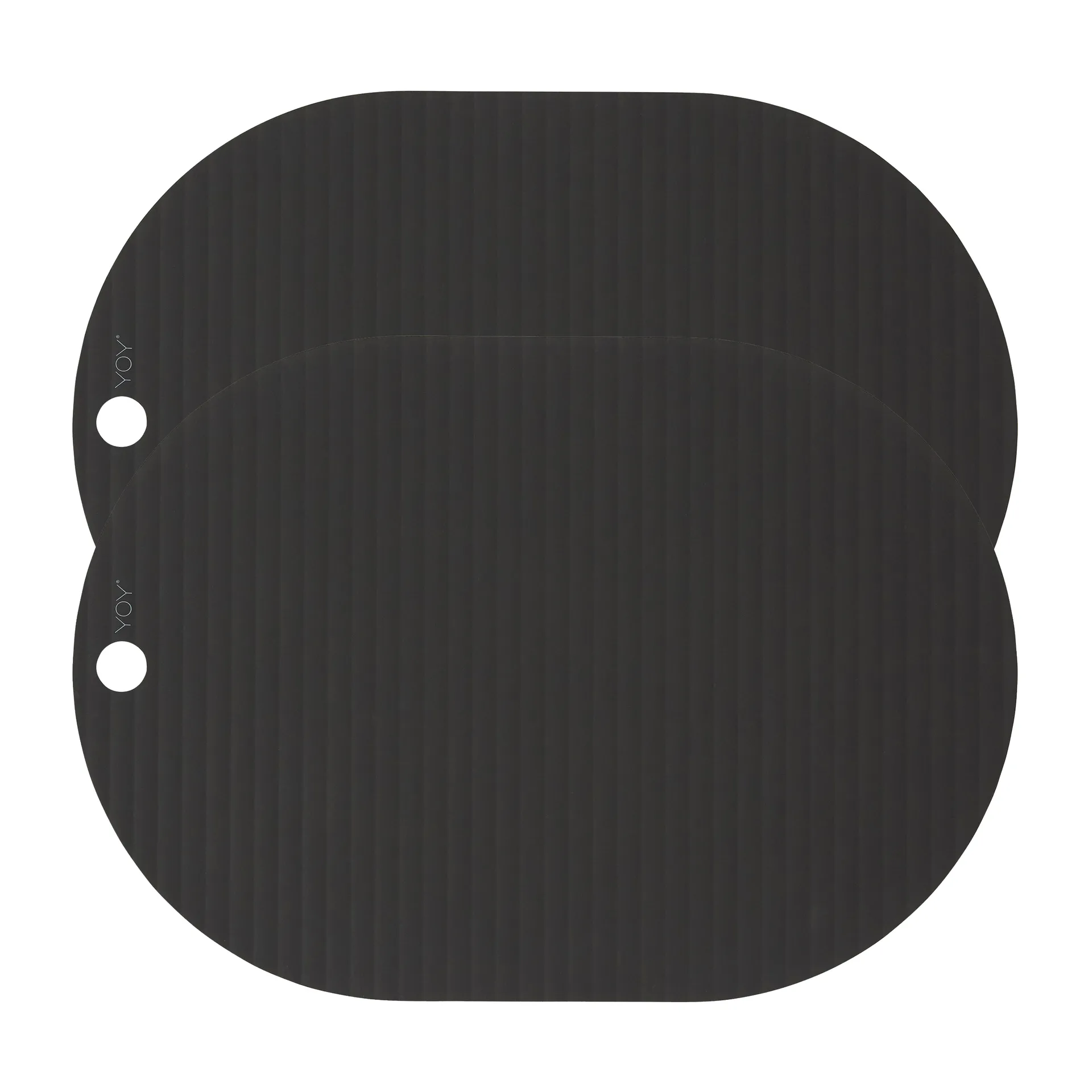 Ribbo placemat 2-pack, Black OYOY